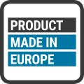 Mit dem Label  Product Made in Europe...