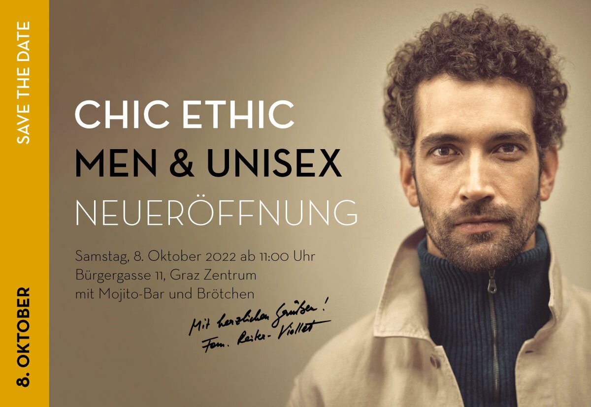 Chic Ethic - nachhaltige bio-faire Männer und Unisexmode in Graz