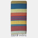 Hammam-Badetuch Fouta rot-blau-gold