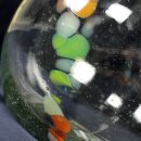 Glaskrug Regenbogen 3L mundgeblasen