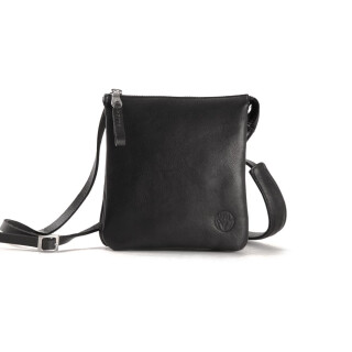 Leder-Slingbag Chaza klein schwarz