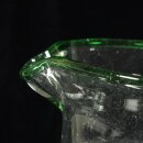 Glaskrug, grüner Rand 3L mundgeblasen