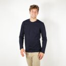 Herren Langarm-Shirt marineblau L
