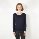 Damen Langarm-Shirt marineblau XS