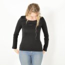 Damen Langarm-Shirt schwarz XL
