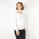 Damen Langarm-Shirt weiß XL
