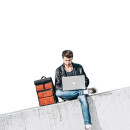 Rolltop-Rucksack Eddie rot