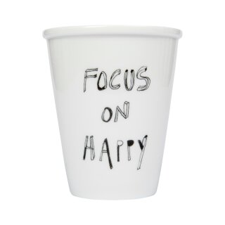 Keramik-Becher -  Focus On Happy