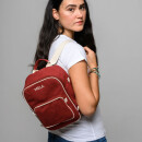 Mini-Rucksack Mela II, burgunderrot, GOTS, Indien