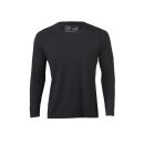 Herren Funktions-Shirt langarm schwarz, Regular fit L