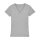 Damen T-Shirt mit V-Ausschnitt grau meliert XXL