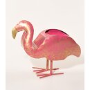 Pflanzentopf Flamingo, rosa lackiert