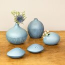 Keramik-Vase CONGO Tiny L spotted blau