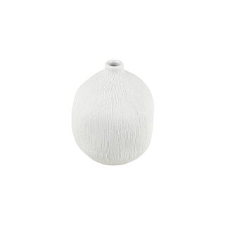 Keramik-Vase GUGU S brushed wei&szlig;