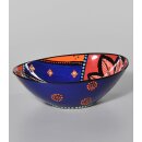 Keramik Sch&uuml;ssel, Rainbow in Blau- und Rott&ouml;nen