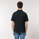 Herren Polo-Shirt schwarz XL