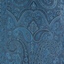Seiden-Schal Paisley dunkelblau-grau