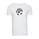 Herren T-Shirt Animal Sloth Ball White