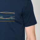 Herren T-Shirt Bike Lanes Navy