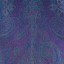 Seiden-Schal Paisley violett-smaragd