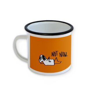 Emaille Tasse Notnow