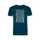 Herren T-Shirt Wald Peep blau