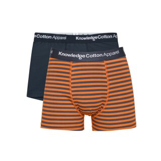 Herren-Pants Maple gestreift Doppelpack russet orange