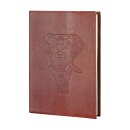 Leder-Notizbuch Elefant M braun