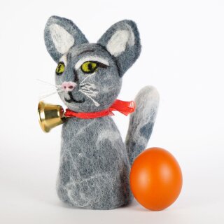 KATZE - Filzfigur / Eierwärmer