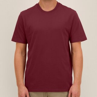 Herren/Unisex T-Shirt burgunderrot