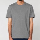 Herren/Unisex T-Shirt mittelgrau gesprenkelt