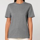 Herren/Unisex T-Shirt mittelgrau gesprenkelt