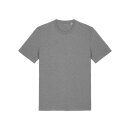 Herren/Unisex T-Shirt mittelgrau gesprenkelt