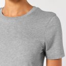 Damen T-Shirt hellgrau gesprenkelt