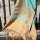 Hammam-Tuch "Sand" L Turquoise Aqua Sky