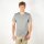 Herren/Unisex T-Shirt hellgrau gesprenkelt