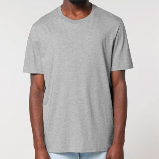 Herren/Unisex T-Shirt hellgrau gesprenkelt M