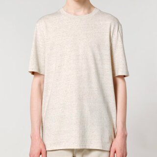 Herren/Unisex T-Shirt naturweiß gesprenkelt