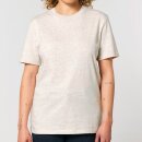 Herren/Unisex T-Shirt naturweiß gesprenkelt M