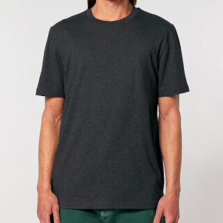 Herren/Unisex T-Shirt dunkelgrau gesprenkelt M