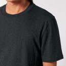 Herren/Unisex T-Shirt dunkelgrau gesprenkelt M