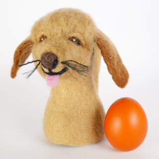HUNDEWELPE - Filzfigur / Eierwärmer