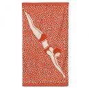Strandtuch "Badende in Rot" 100x180cm