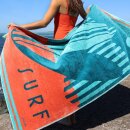 Strandtuch Petrol-Orange