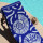 Strandtuch Blau