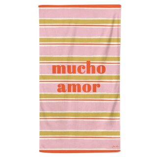Strandtuch Rosa-Ocker