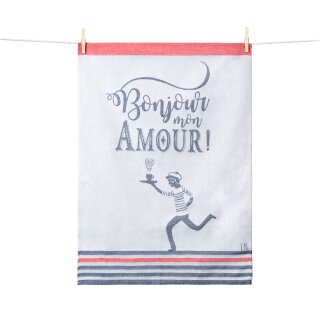 Geschirrtuch Bonjour mon amour