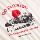 Herren T-Shirt Go Outside Off-White