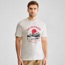 Herren T-Shirt Go Outside Off-White