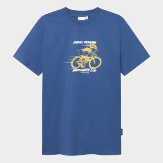 Herren T-Shirt Pedal Power True Blue